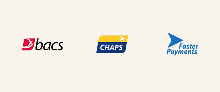 BACS CHAPS Faster Payments logos